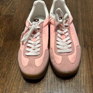 Pink Suede Women's Sneakers